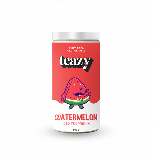 Teazy Watermelon iced tea with juicy watermelons