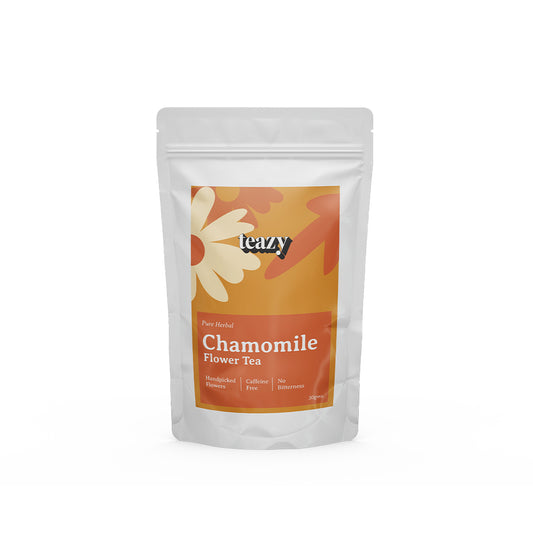 Chamomile flower tea for improved sleep I Caffeine Free
