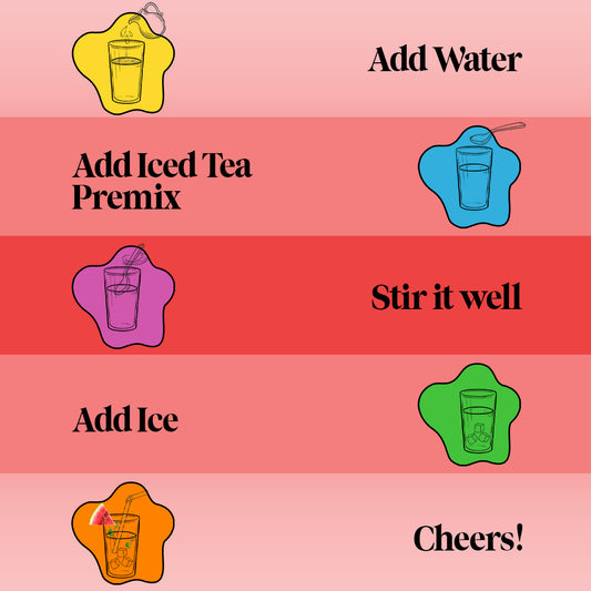 Teazy Watermelon iced tea with juicy watermelons